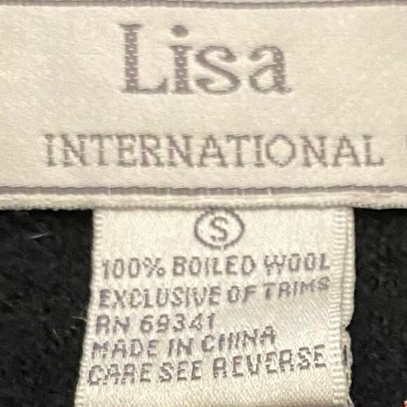 Lisa International Boiled Wool Snowflake Sweater Vest Women S Whimsigoth Cottage - Picture 6 of 10